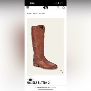 Frye Melissa Button Riding Boot - Size 8